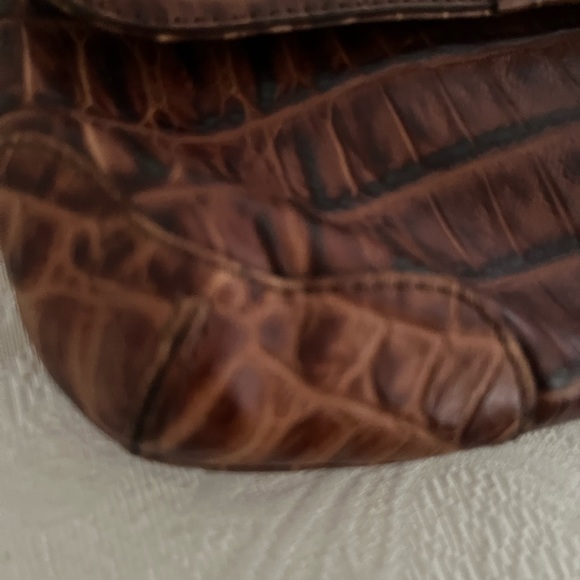 Cole Haan Baguette Brandy Aerin Croco Print Bag. Classic-NWT - Picture 9 of 12